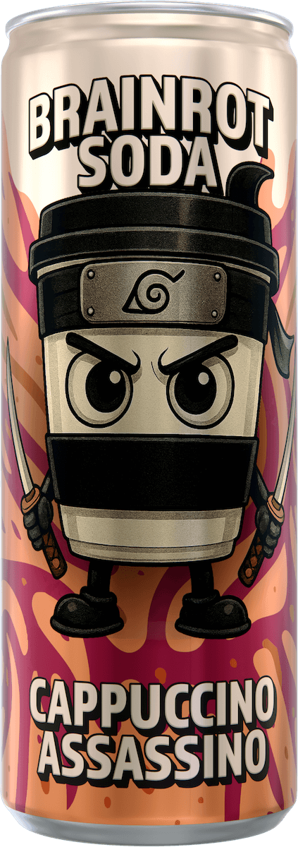 Brainrot Soda Cappuccino Assassino packaging