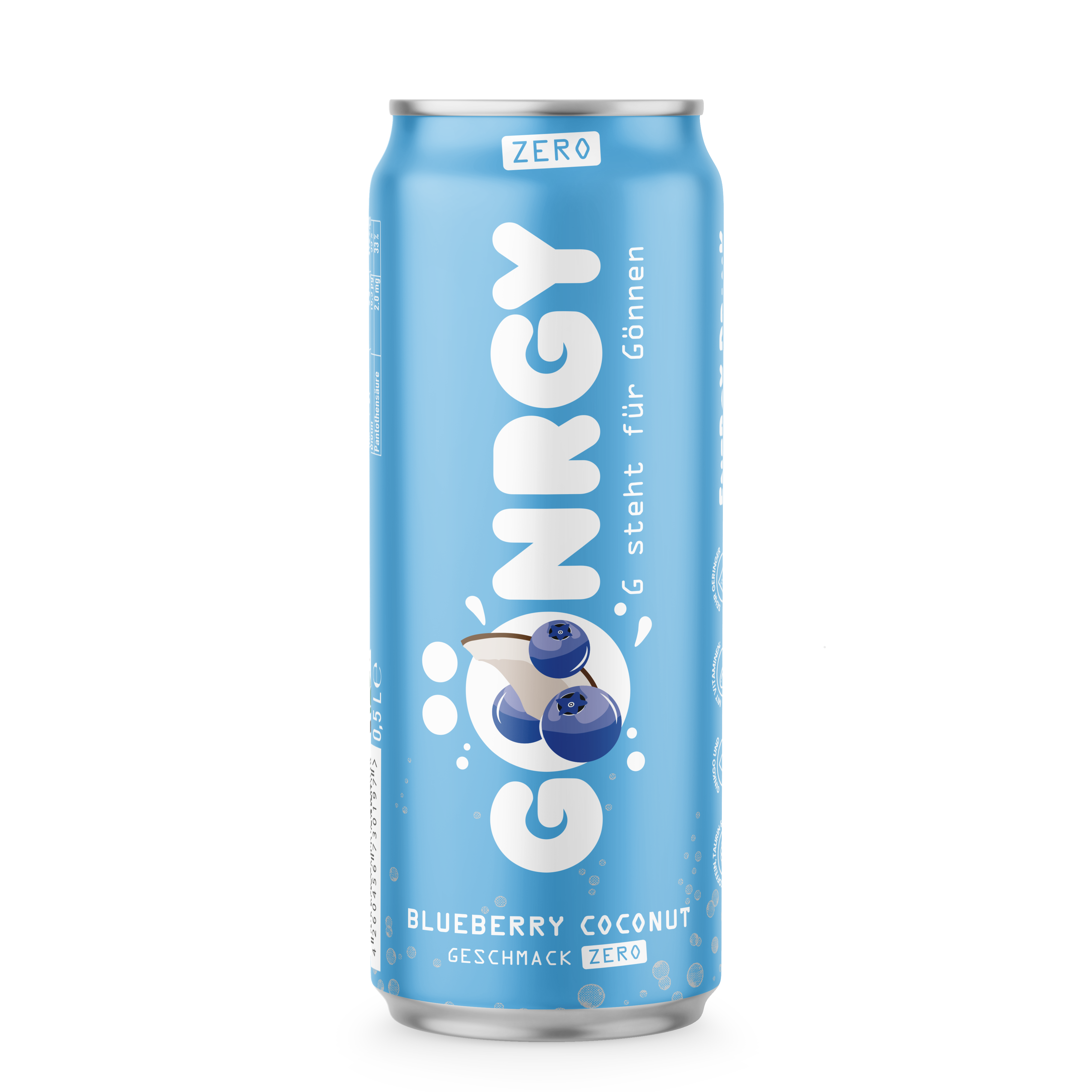 GÖNRGY Blueberry Coconut packaging