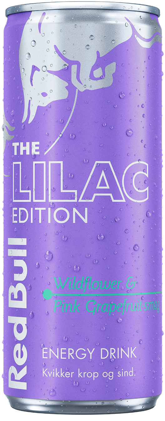 Red Bull Lilac packaging